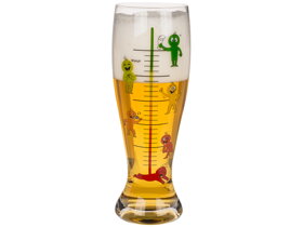 XXL-Bierglas Phasen des Trinkens