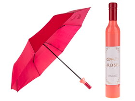 Regenschirm Weinflasche - Roséwein