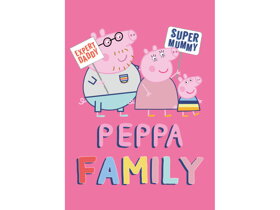 Kinderdecke Peppa Pig Family pink