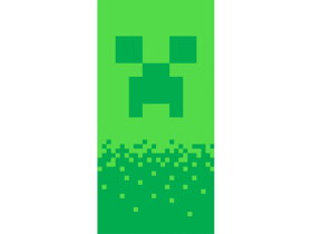 Grünes Strandtuch für Jungen Minecraft