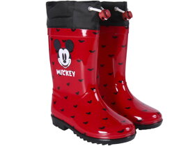 Kinder Gummistiefel Mickey Mouse rot - Größe 24