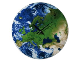 Glas Wanduhr Europa