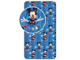 Spannbettlaken Mickey Mouse blau