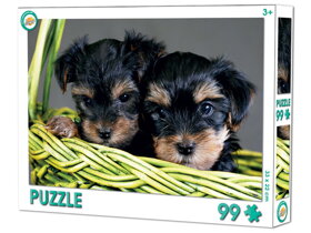 Puzzle niedliche Welpen - 99 Teile