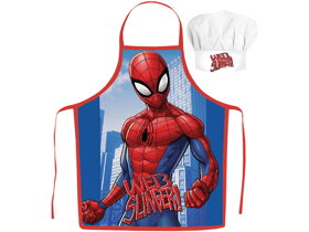 Kinderschürze mit Kochmütze Spiderman Web Slinger