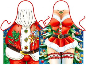 Schürzen Santa Claus und Sexy Weihnachtsfrau