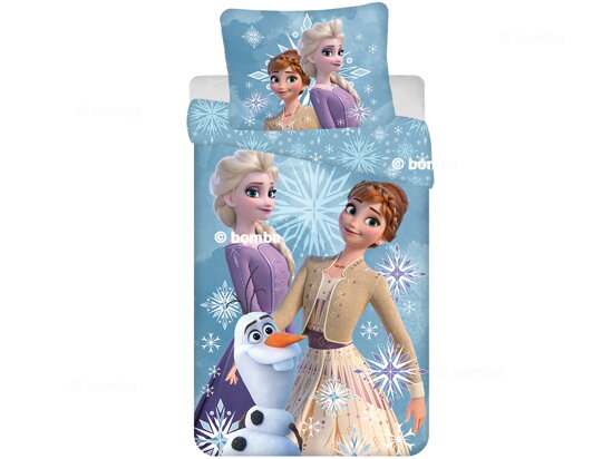 Kinderbettwäsche Frozen Anna, Elsa und Olaf