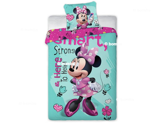 Bettwäsche Disney Minnie Mouse Hearts and Flowers